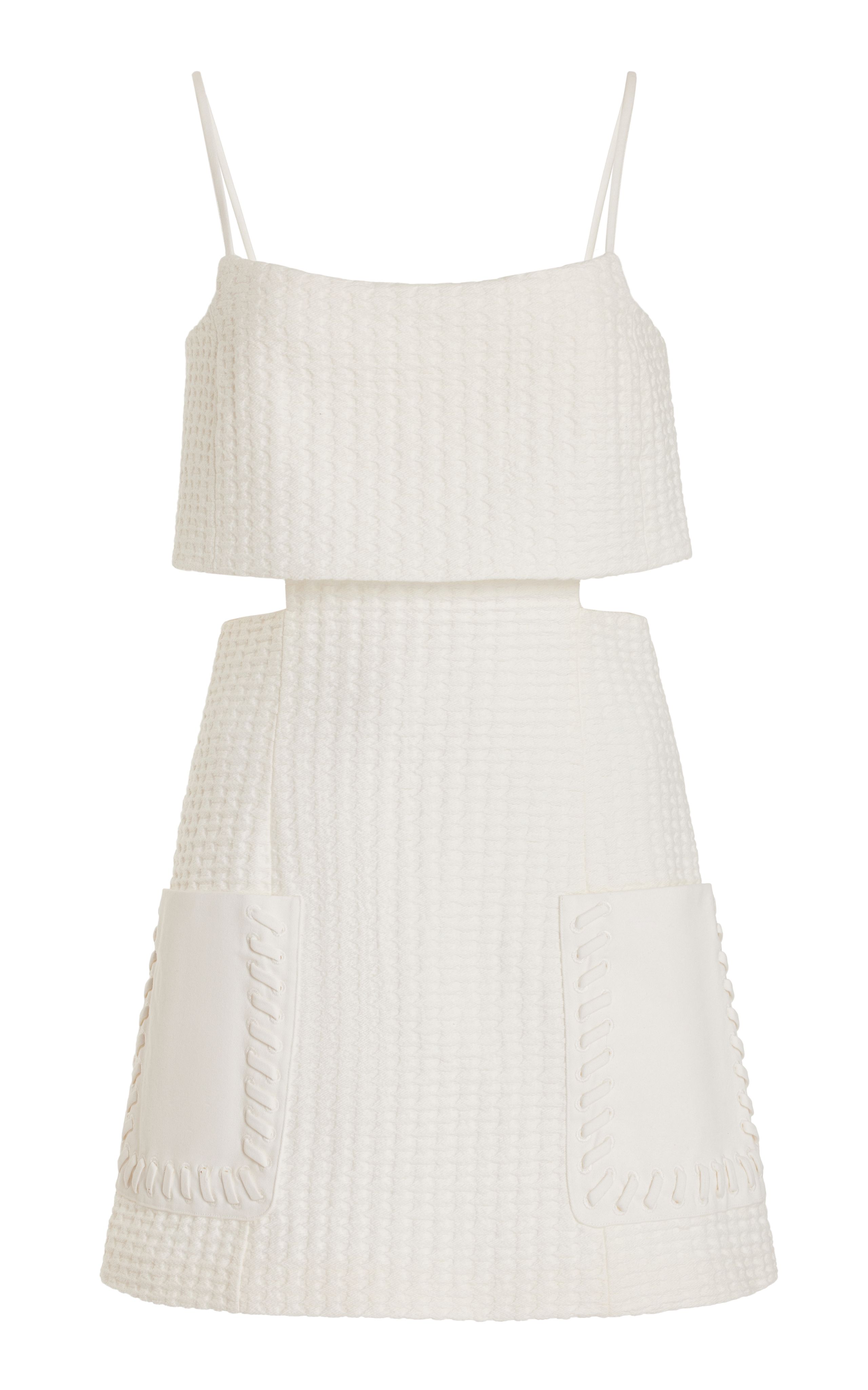 Linzy Textured Cotton Mini Dress | Moda Operandi (Global)