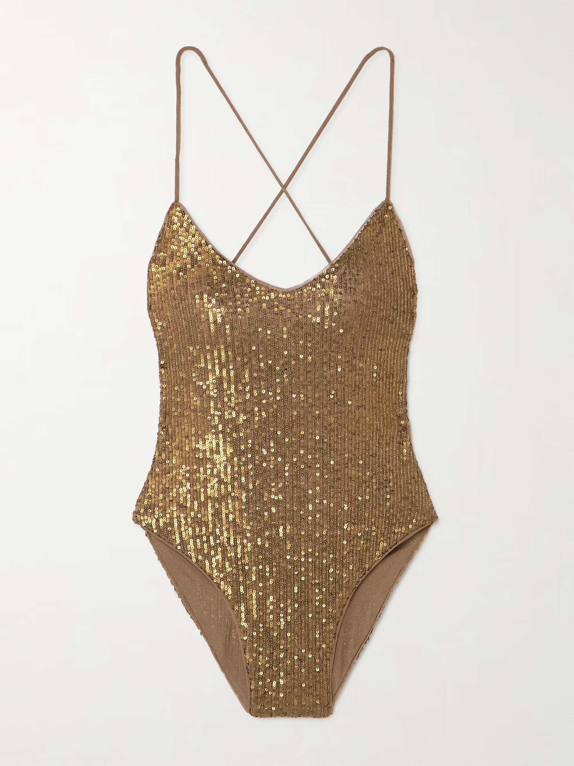 Fara open-back sequined mesh bodysuit | NET-A-PORTER (UK & EU)