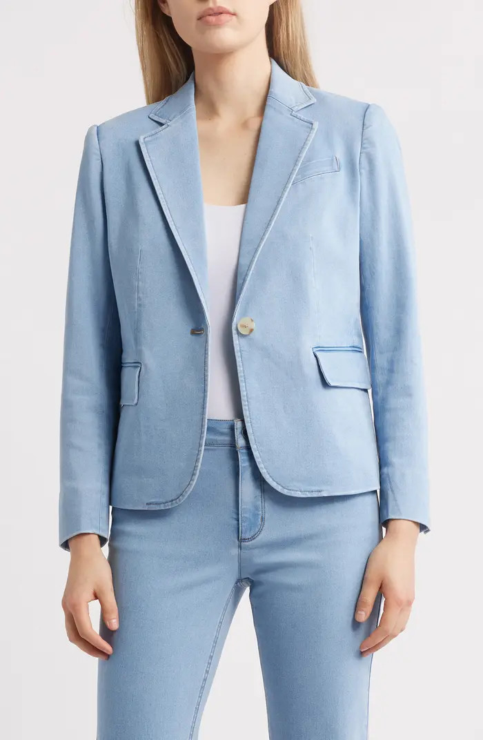 Notch Collar Denim Blazer | Nordstrom