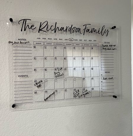 Add this to your back to school must haves. This acrylic board is perfect to keep the whole family organized and on top of the schedule. 

Back to school, family, organization 

#LTKBacktoSchool #LTKfamily #LTKFind