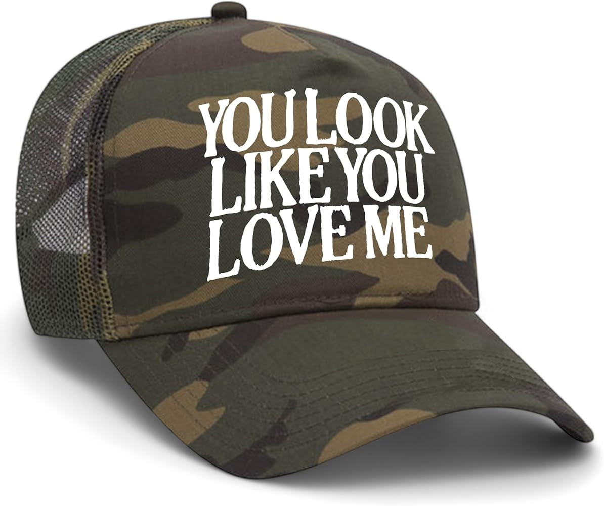 You Look Like You Love Me Camo Mesh Back Trucker Hat | Premium Snapback Baseball Hat for Men & Wo... | Amazon (US)