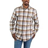 Carhartt Men's Loose Fit Heavyweight Flannel Long Sleeve Plaid Shirt | Amazon (US)