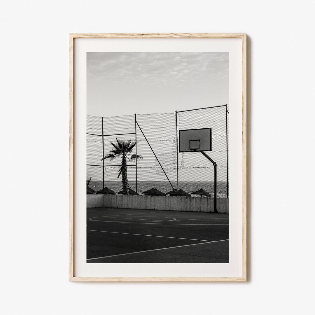 Basketball Court Matted Poster Print No 3 Basketball Court - Etsy | Etsy (US)