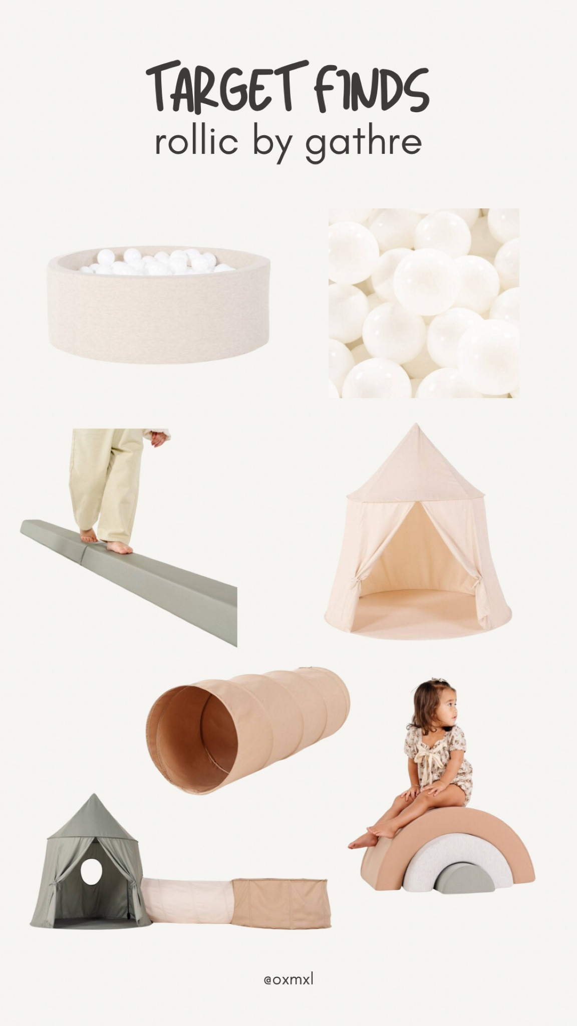 TARGET FINDS | gathre just launched their sister brand at target and everything is so cute and affordable! we got the play tunnel and the material is so soft and high quality. we will definitely be getting the rest of the collection 🙈
#playroom #targetfinds #gathre #rollic #toddler #kids #kidsroom #under100 #under50

#LTKFindsUnder100 #LTKKids #LTKHome