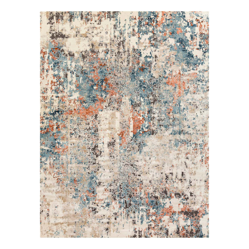 Pune Multicolor Abstract Area Rug, 8x10 | At Home