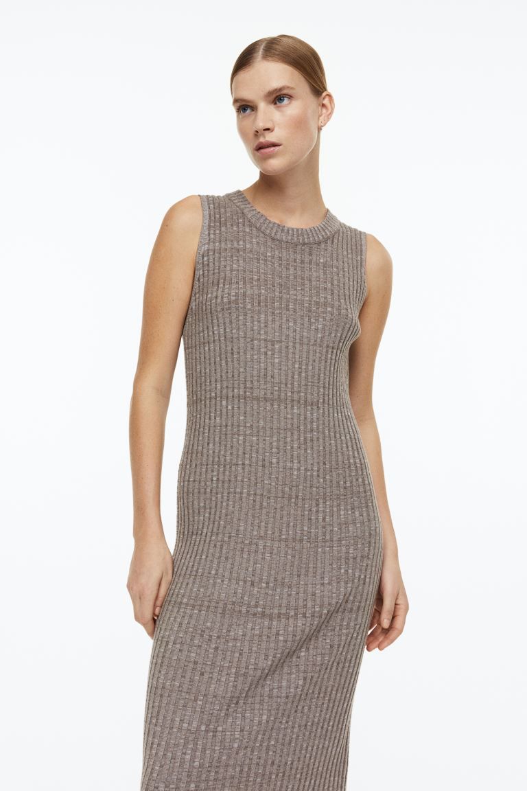 Cashmere-blend rib-knit dress | H&M (UK, MY, IN, SG, PH, TW, HK)