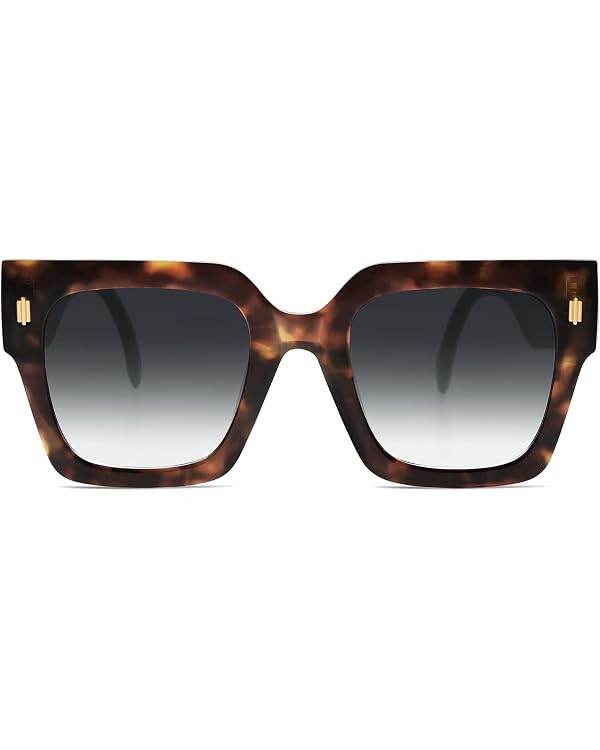 SOJOS Vintage Oversized Square Sunglasses for Women,Retro Womens Luxury Big Sun Glasses UV400 Pro... | Amazon (US)