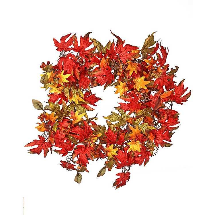 Maple Oak and Berry Harvest Wreath | Kirkland's Home
