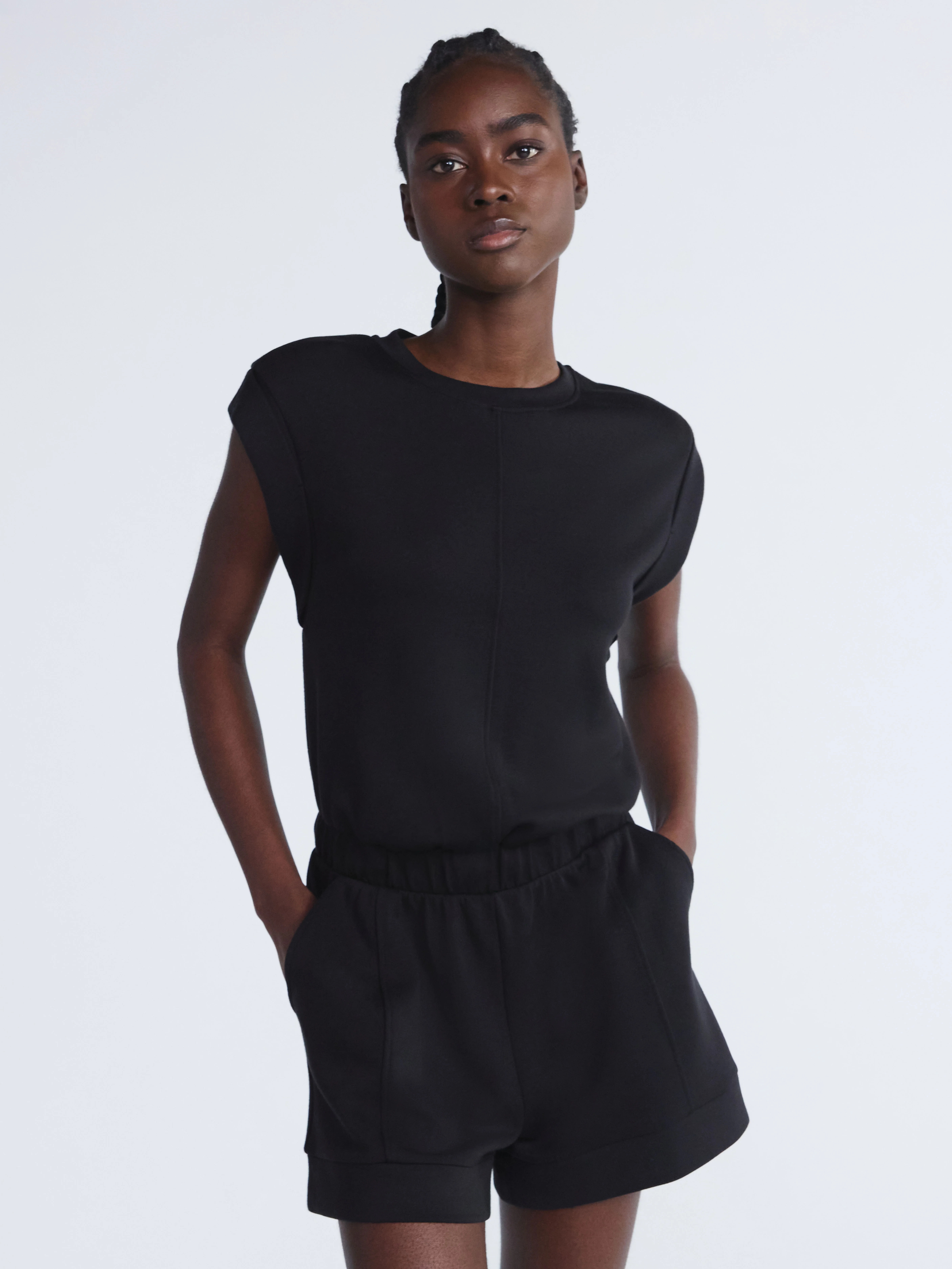 Scoop Women's Scubaknit Romper, Sizes XS-XXL - Walmart.com | Walmart (US)