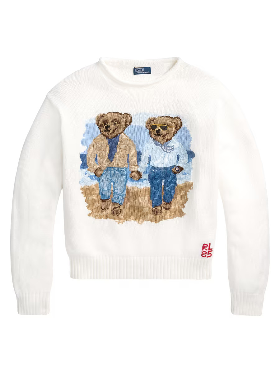 The Ralph & Ricky Bear Cotton Sweater | Saks Fifth Avenue
