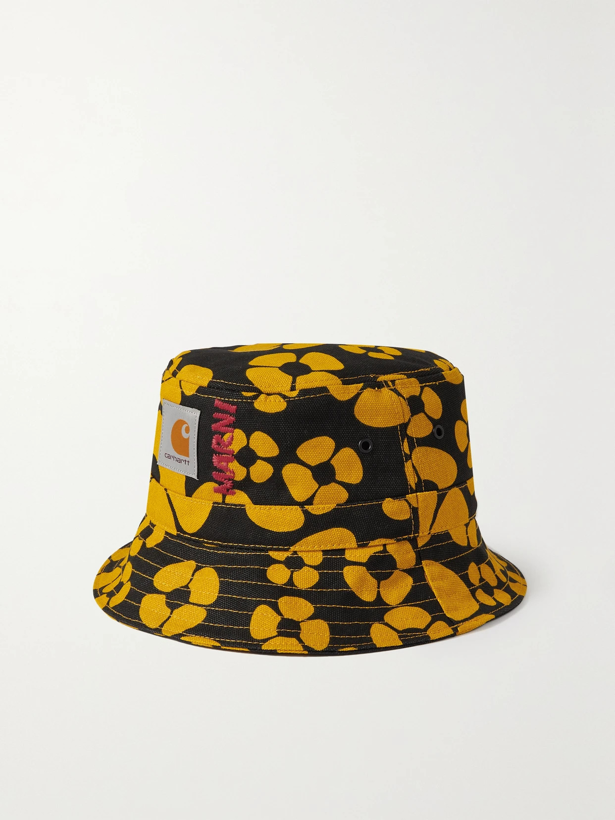 Marni - + Carhartt Wip Embroidered Floral-print Cotton-canvas Bucket Hat - Yellow | NET-A-PORTER (UK & EU)