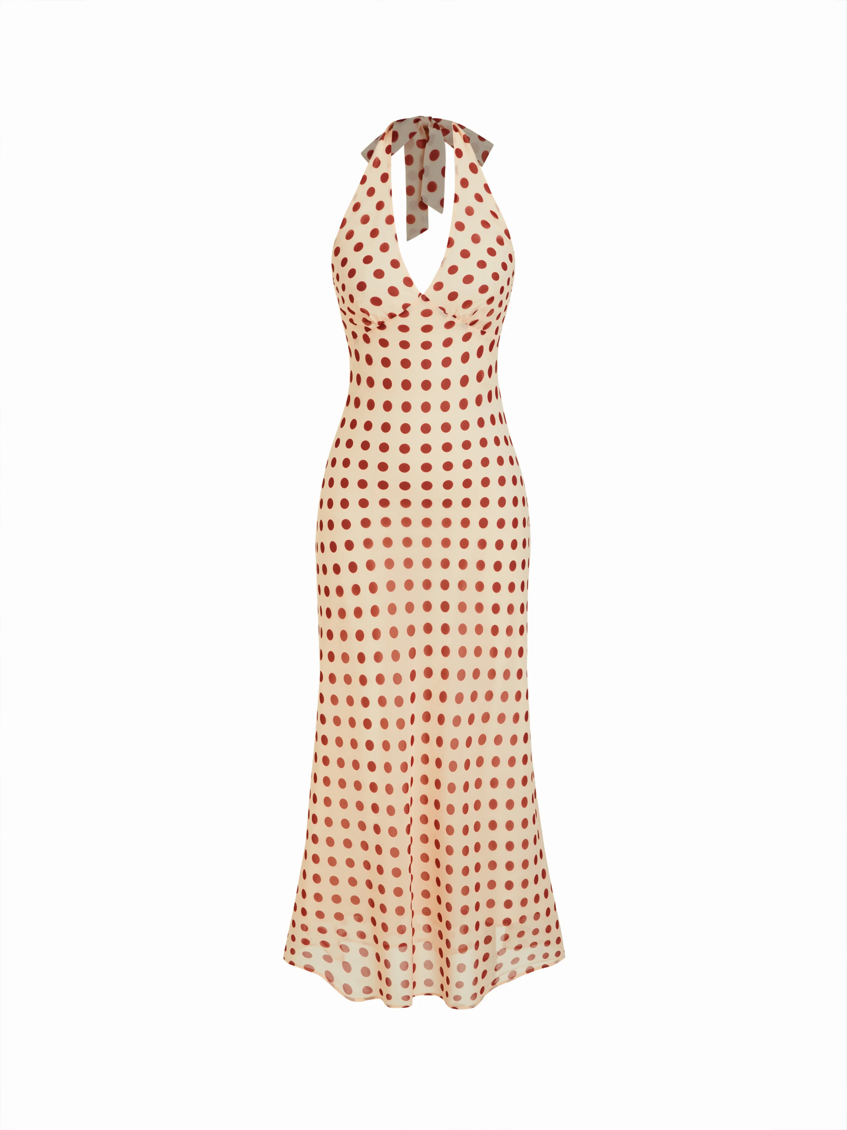 Chiffon Sweetheart Floral Backless Tie Back Mermaid Maxi Dress | Cider