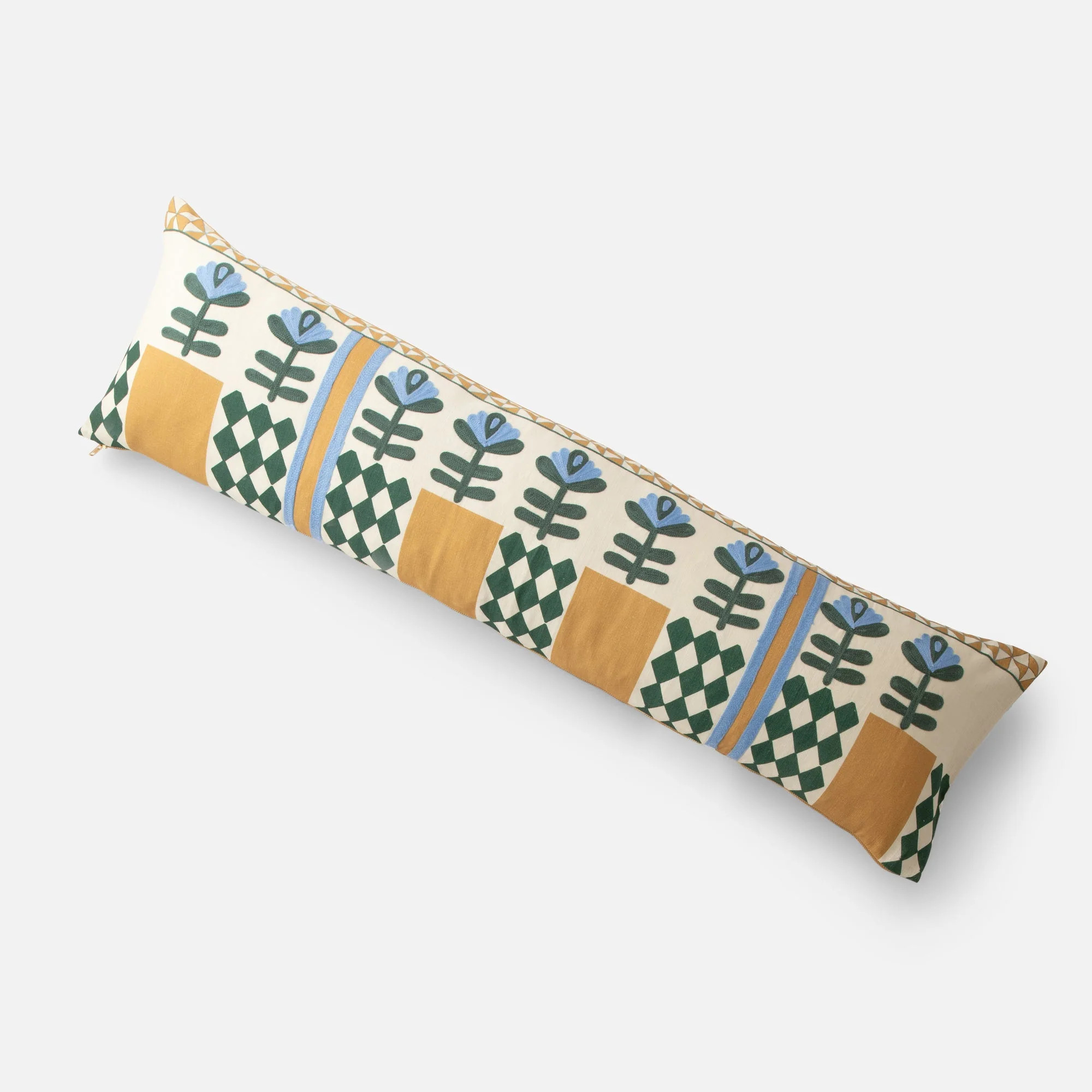 Schoolhouse x Rachel Murray Flower-Bed Bolster Pillow | Schoolhouse