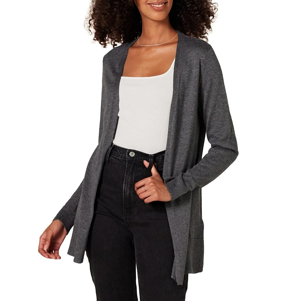 Amazon Essentials Women's Lightweight Open-Front Cardigan Sweater (Available in Plus Size) | Amazon (US)