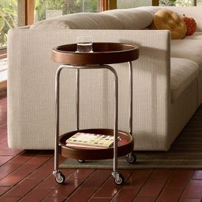 Emma Chamberlain Perforated Round Coffee Cart (17") | West Elm (US)