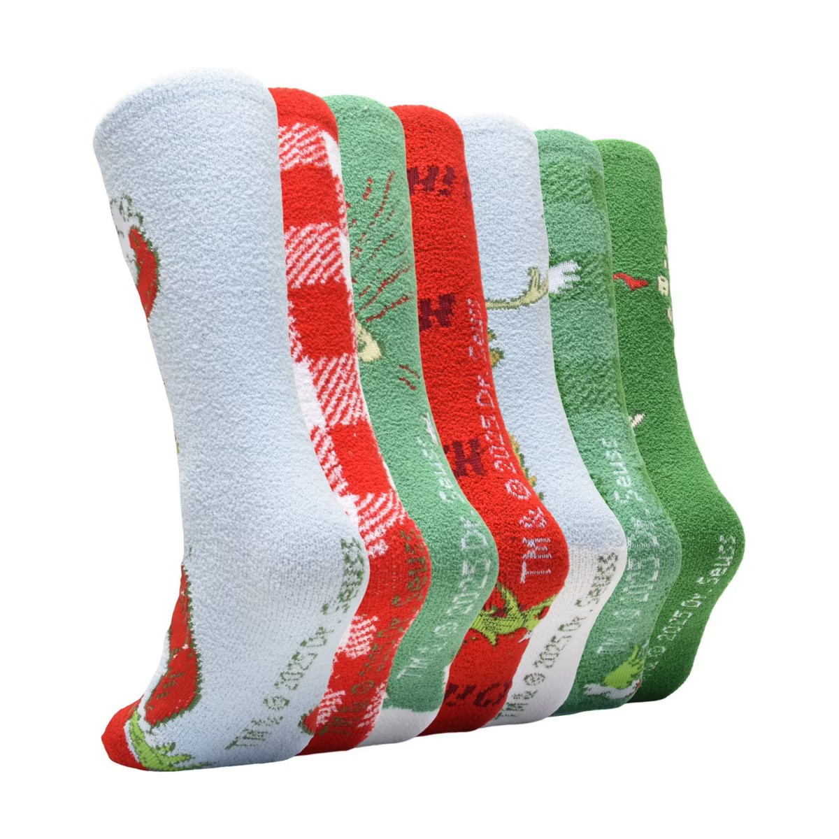 Men's How the Grinch Stole Christmas Cozy Socks - Blue 6-12 | Target