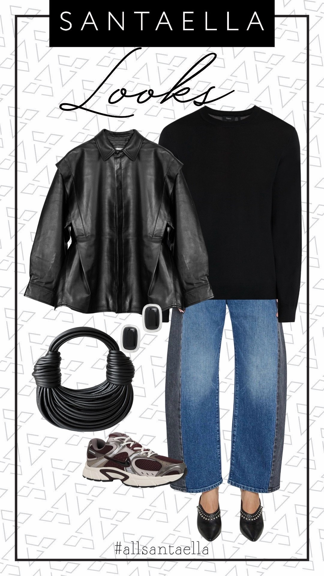Regular day, regular errands… but make it cute 👀
Comfy jeans, sneakers, and yes — I stole his turtleneck 👨🏻‍🦱🖤
Topped it with my ALLSANTAELLA leather jacket ✨
Comment OUTFIT to shop!

#LTKdayinmylife #LTKootd #LTKOver40