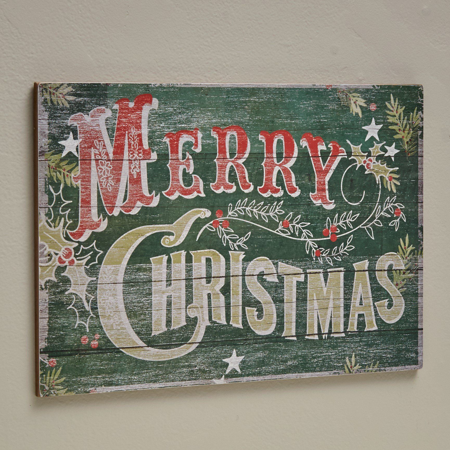 The Lakeside Collection Christmas Pine Woodland Pallet Sign | Walmart (US)