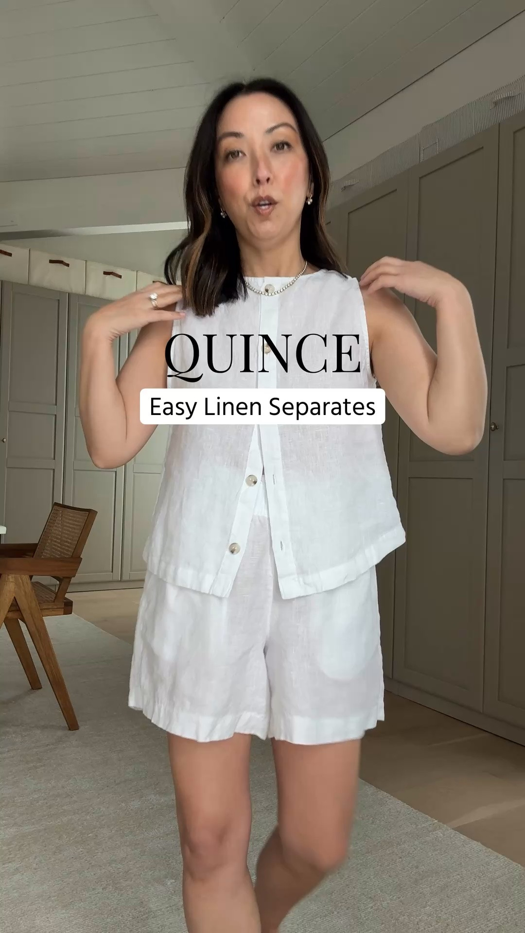 Love these linen separates for summer. Lightweight, breathable, and so comfy in the heat. Wearing both the tank and shorts in a small.

#LTKPetite #LTKmomlife