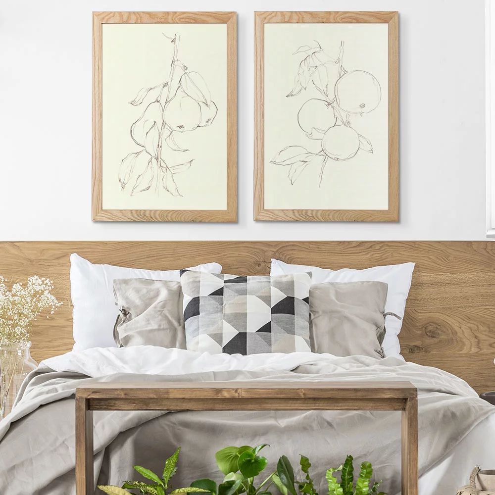 My Texas House - Fruit Contour Study Framed Wall Art Print Set - 16x24 - Walmart.com | Walmart (US)