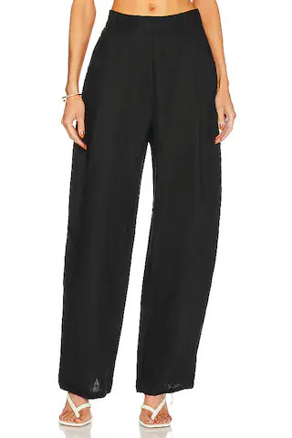AEXAE Linen Trousers in Black from Revolve.com | Revolve Clothing (Global)