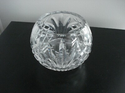 Vintage 5 1/2"  Diamond Fan cut Crystal Rose Bowl  | eBay | eBay US