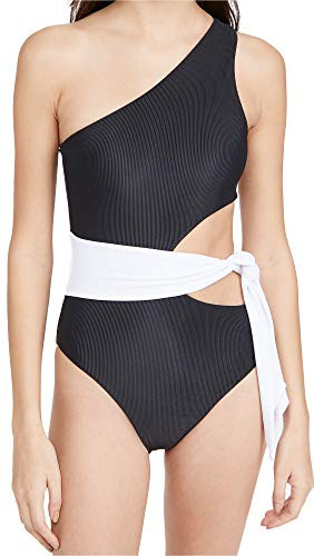 Beach Riot Carlie One-Piece Black/White LG | Amazon (US)