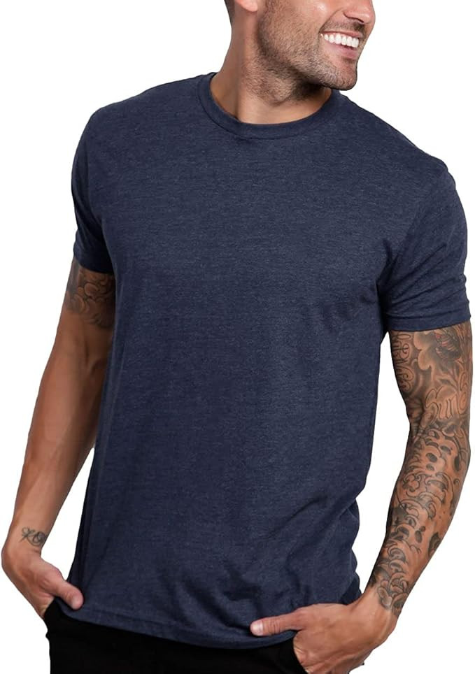 INTO THE AM Mens T Shirt - Short Sleeve Crew Neck Soft Fitted Tees S - 4XL Fresh Classic Tshirts | Amazon (US)