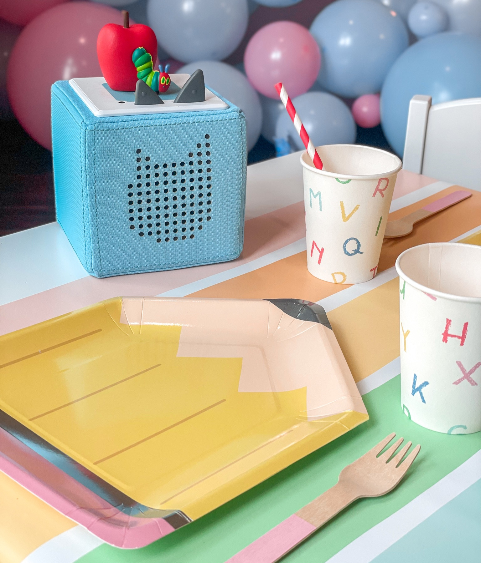 Back to school kids table styling with a school themed  Tonie  

#LTKunder50 #LTKBacktoSchool #LTKkids