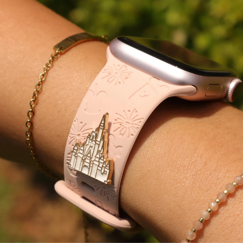 Gift for Disney Lover, Disney Castle Theme Apple Watch Band, All Sizes, Apple Watch Woman Silicon... | Etsy (US)