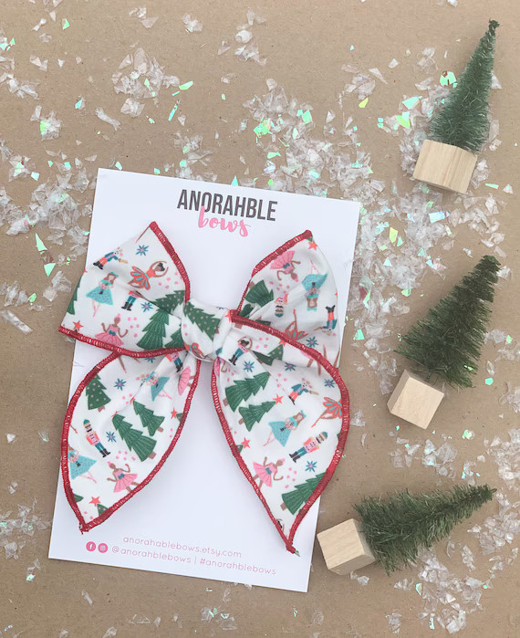 Christmas Fairytale Bow Fable Hair Bow  Baby Headband  Baby | Etsy | Etsy (US)