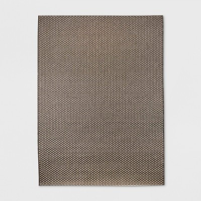 6'7"x9' Basketweave Outdoor Rug Coffee - Threshold™ | Target