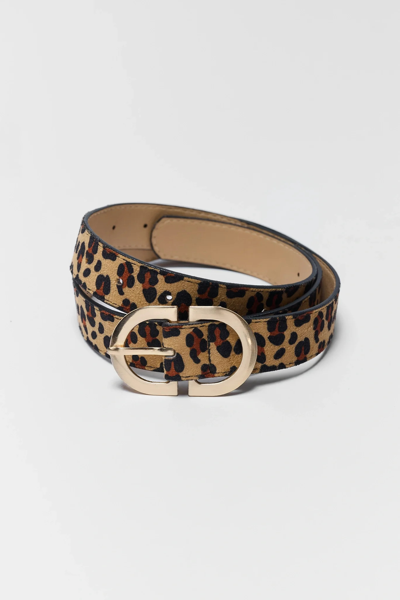 Brown Leopard Print Belt | Avara
