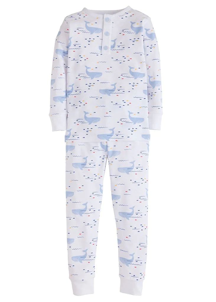 Boy Printed Jammies - Whale | Little English