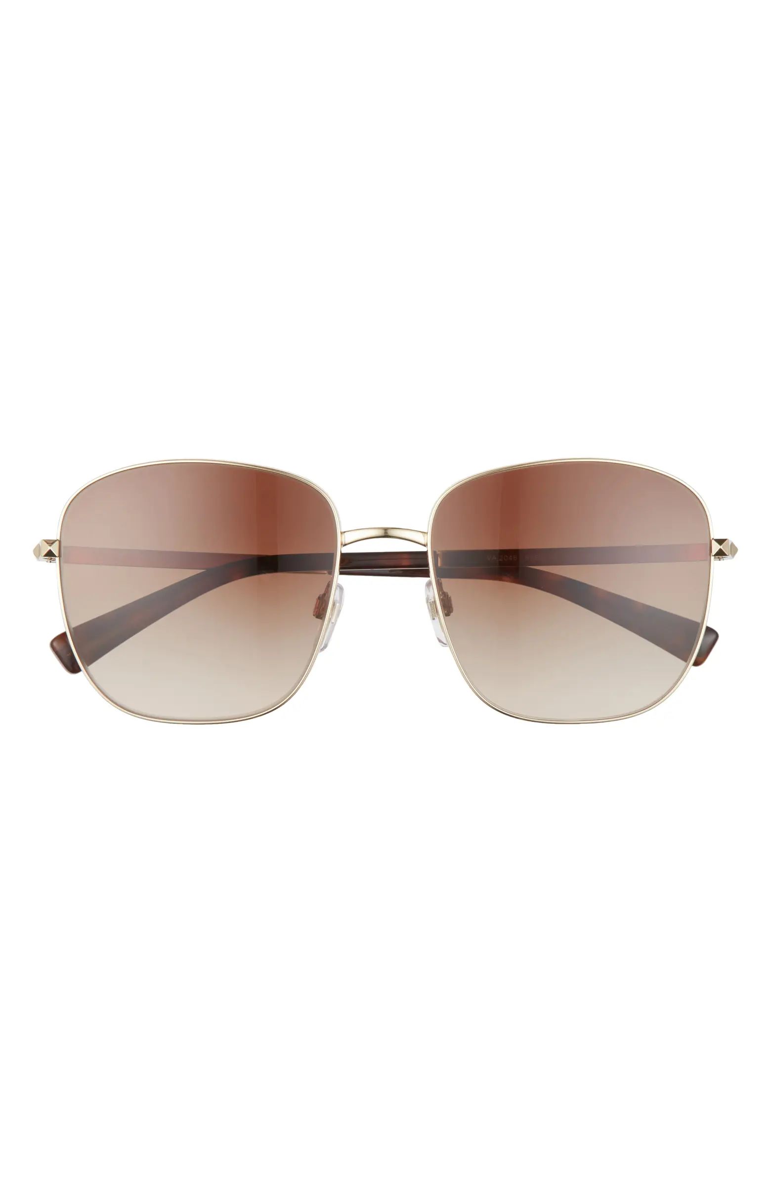 Valentino 57mm Studded Sunglasses | Nordstrom | Nordstrom