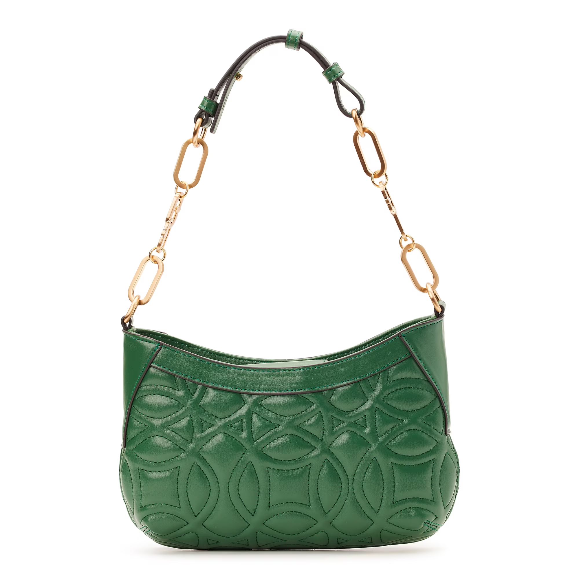 Time and Tru Women's Bryant Quilted Shoulder Bag, Green | Walmart (US)