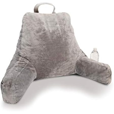 Large Relax Plush Reading Pillow | Shredded Memory Foam Bedrest TV Pillow with Armrests | Great for  | Amazon (US)