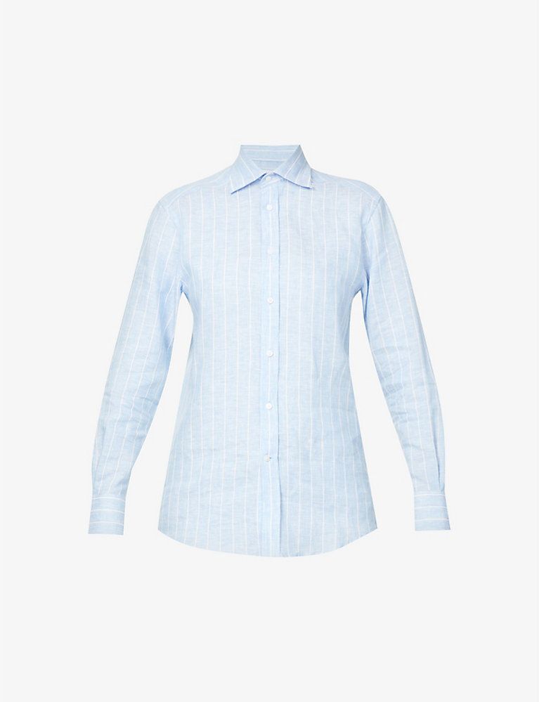 The Boyfriend long-sleeved organic-linen shirt | Selfridges