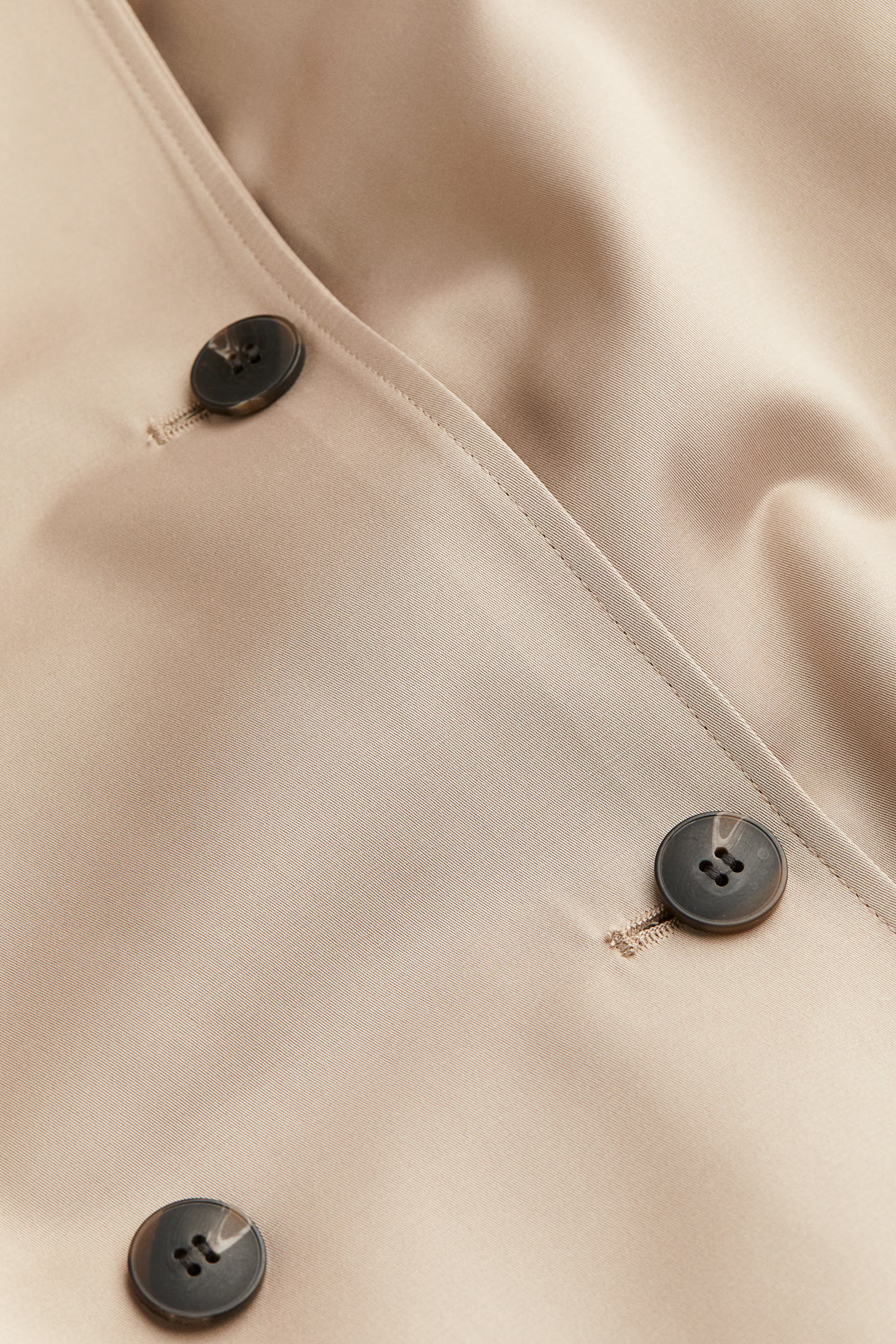 Zweireihiger Trenchcoat - Beige - Ladies | H&M AT | H&M (DE, AT, CH, NL, FI)