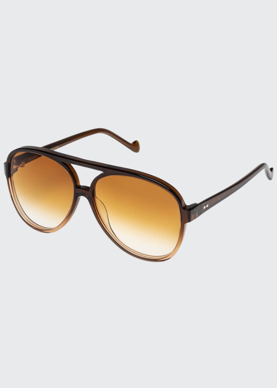 Shoreline Acetate Aviator Sunglasses | Bergdorf Goodman