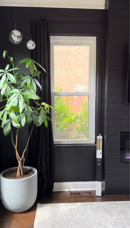 Tell me you have anxiety without telling me 🤣 Totally loving the vibe that the all black gives off! Found these velvet black curtains for a STEAL on Amazon! Under $35 for 2 panels plus they are lightweight so the room still feels light and airy. Linking them here 🖤 #homedecor #interiordesign #amazonfind 

#LTKhome #LTKstyletip #LTKunder50