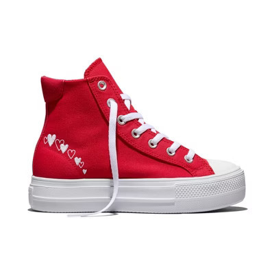 Converse Women's Platform High Top Sneakers - Red Heart 10.5 | Target