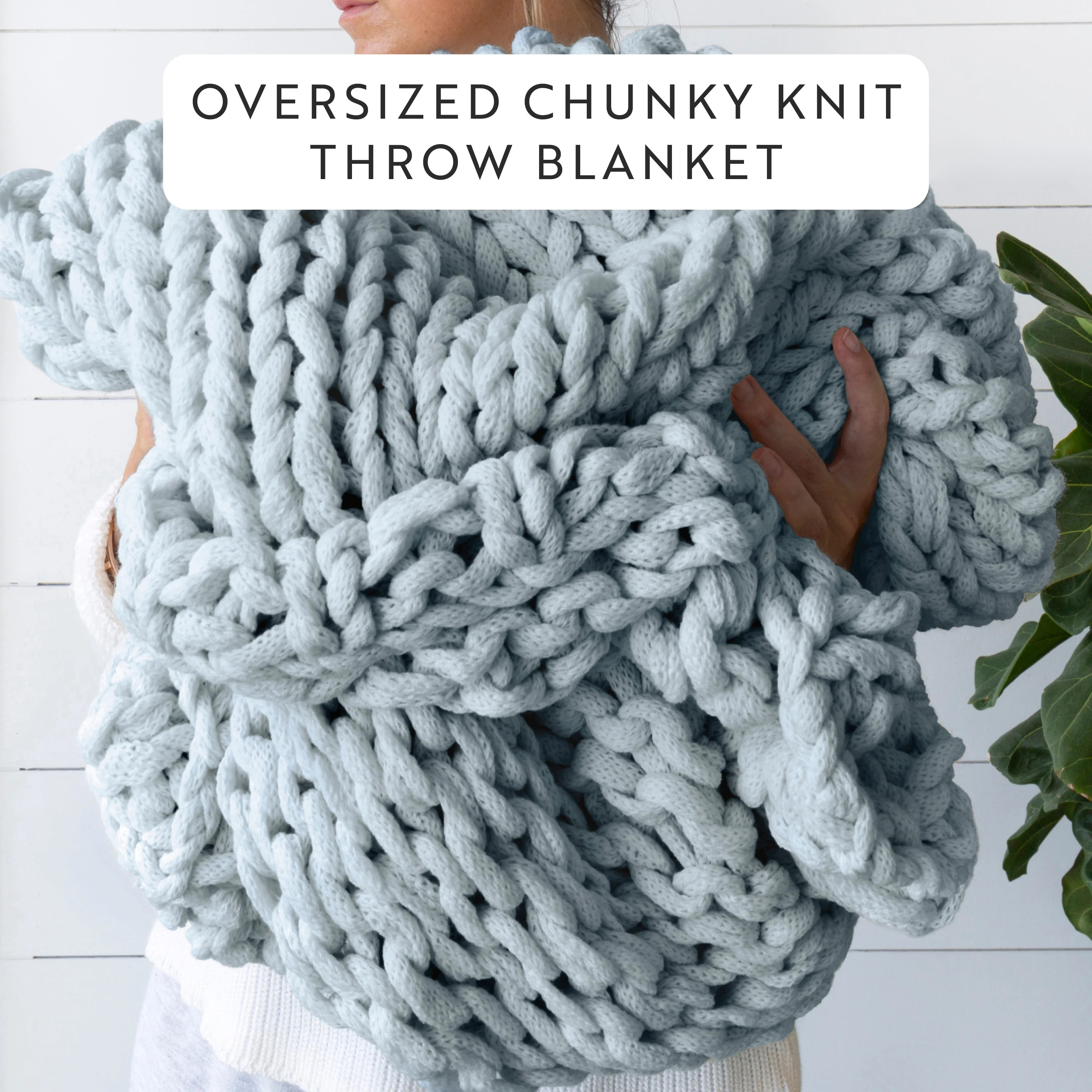 Oversized Chunky Knit Throw Blankets - Linens & Hutch | Linens and Hutch