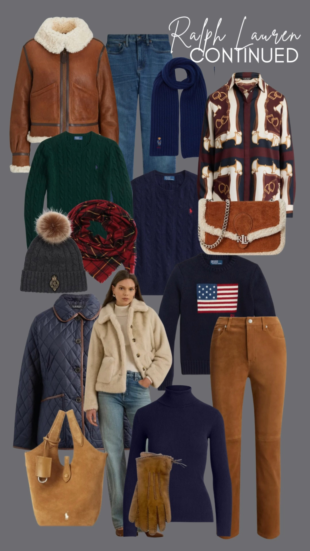 While Ralph's iconic plaid has been the hottest ticket this season, don't miss out on these timeless classics that make the perfect gifts! From cozy shearling and rich cable knits to supple suede and sophisticated navy, these pieces are the definition of enduring American style.

✨ Tap to shop all these must-have Ralph Lauren looks:

• For the Classicist: The essential cable-knit sweater or a chic quilted jacket.
• For the Cozy-Lover: A sumptuous shearling jacket and the perfect beanie/scarf set.
• For the Trendsetter: Effortless suede pants and a beautiful silk print blouse.

#RalphLauren #RLHoliday #GiftForHer #HolidayGifts #ClassicStyle #TimelessFashion #LuxuryGifts

#LTKGiftGuide #LTKHoliday #LTKOver40