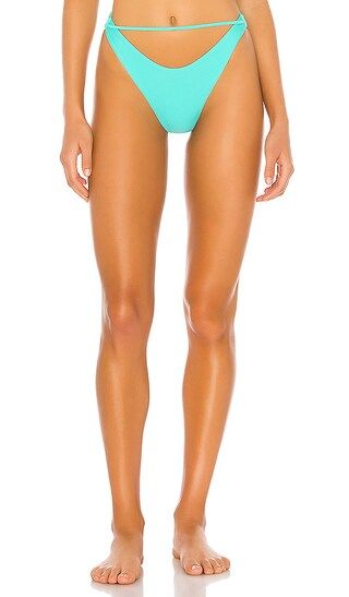 superdown Kahlia Bikini Bottom in Teal. - size L (also in M, S, XS, XXS) | Revolve Clothing (Global)