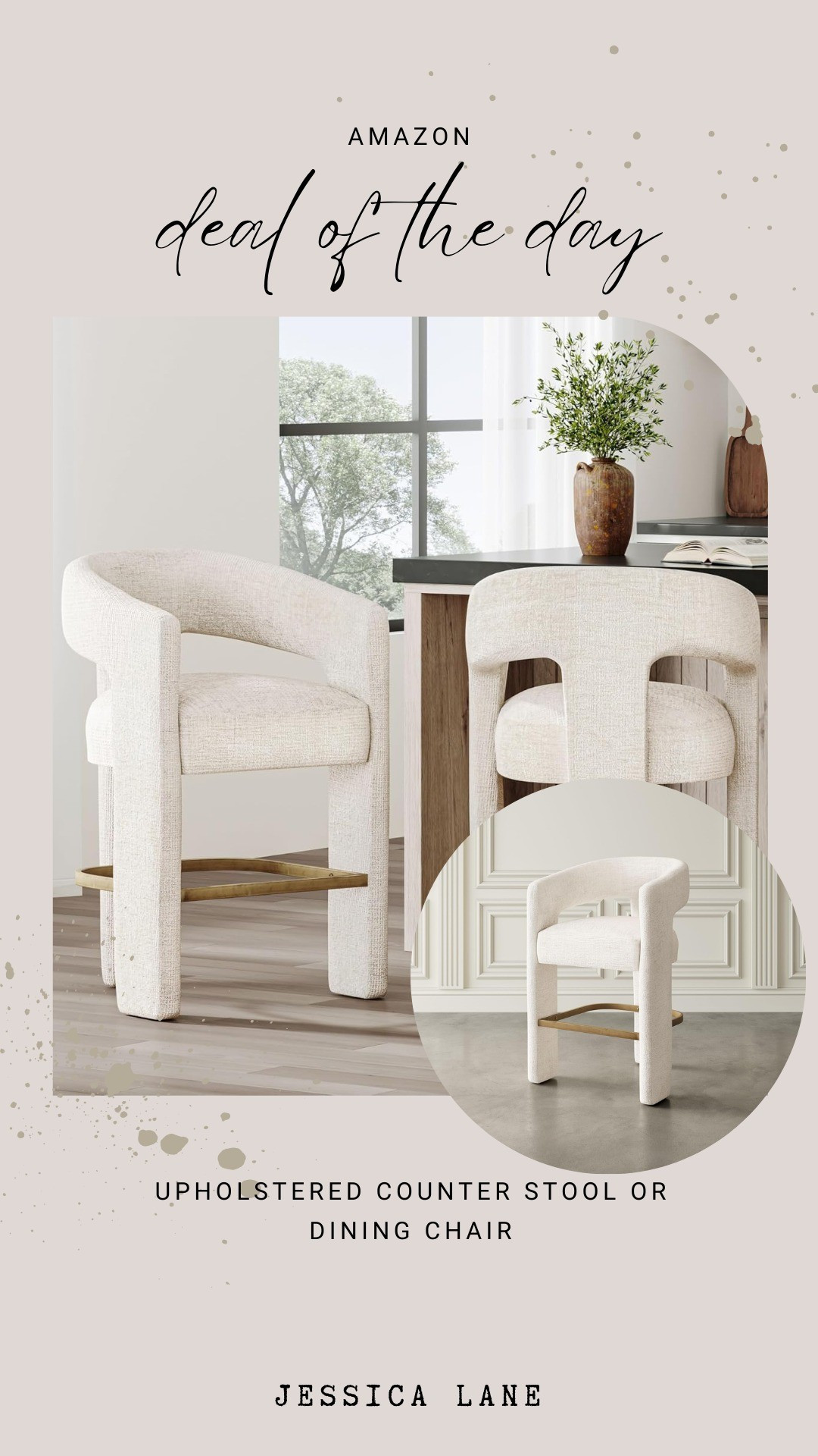 Sleek upholstered counter stool with a clean silhouette, also available in a dining chair size#kitchendecor #modernfurniture 

#LTKSaleAlert #LTKHome