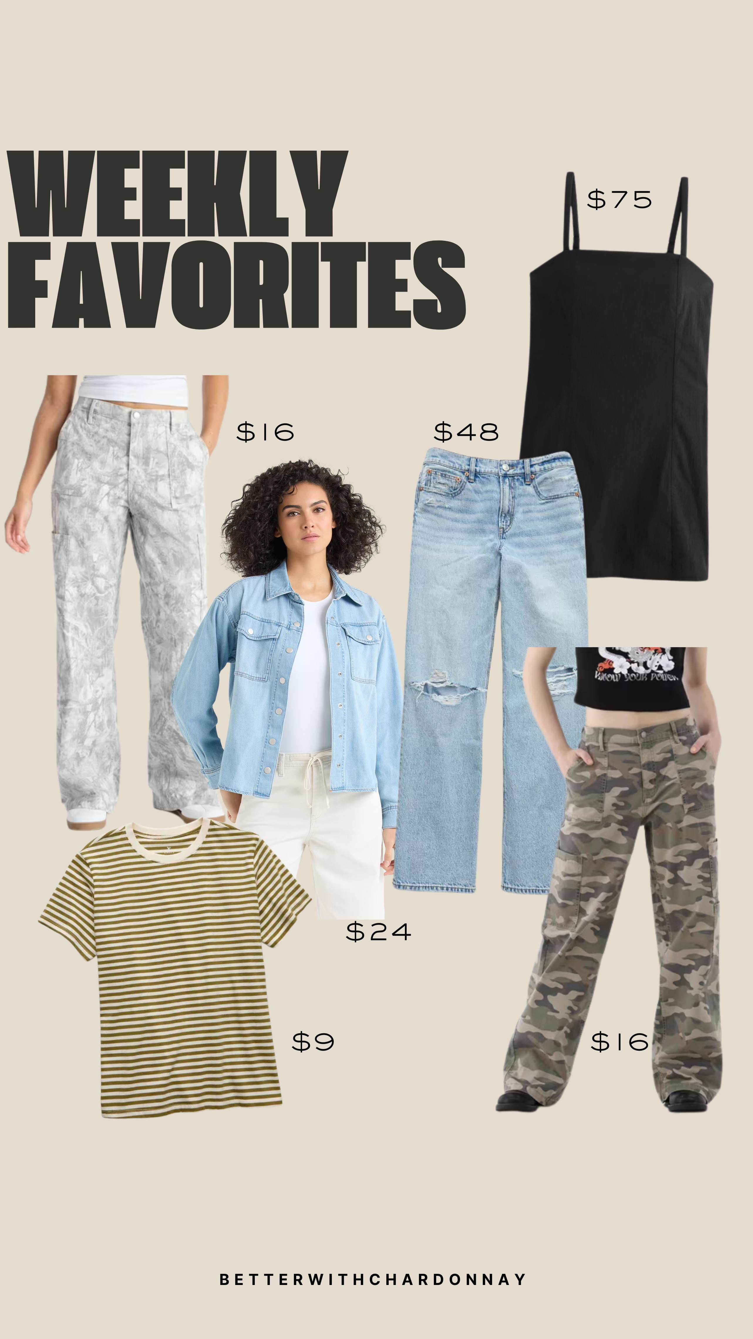 Weekly favorites! 

denim jeans, top sellers, abercrombie dress, cargo pants 

 #LTKSeasonal