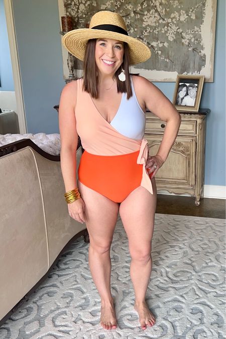 Take me to the beach! 🏖️ 
Another Amazon swimsuit I’m loving- comes in several color options and only $35!

#LTKSeasonal #LTKfindsunder50 #LTKswim