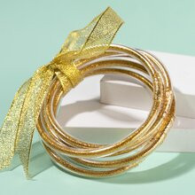 5pcs Girls Round Bangle Set | SHEIN