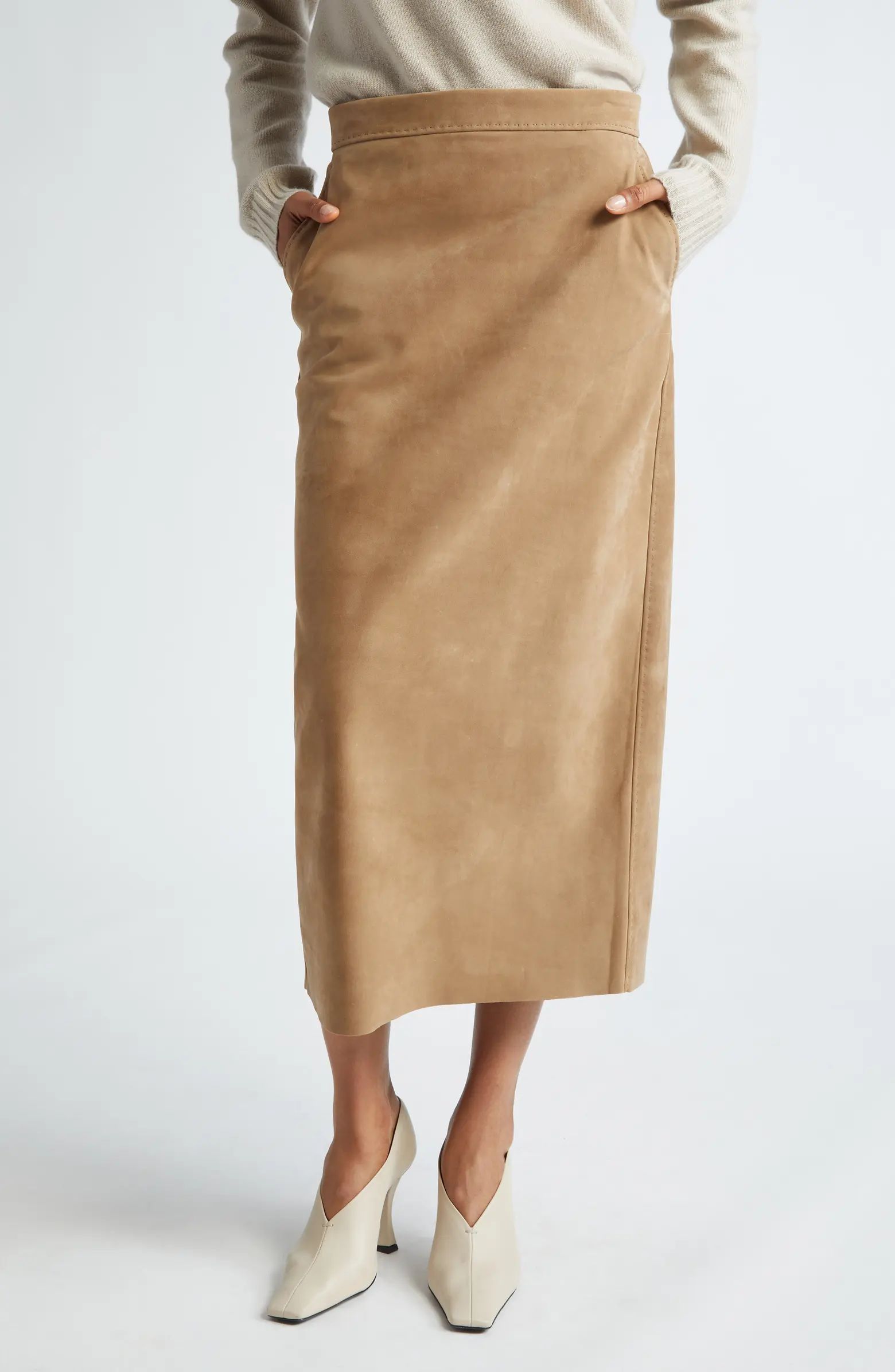 Calcio Suede Pencil Skirt | Nordstrom